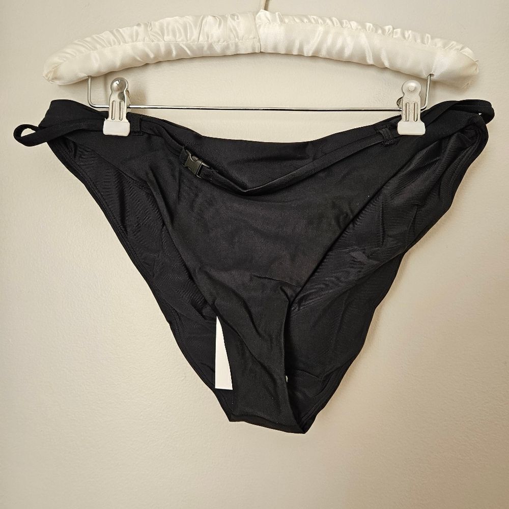 Andie Swim Bikini Bottom The Riviera Belted Black Casual Neutral Classic - Picture 2 of 15